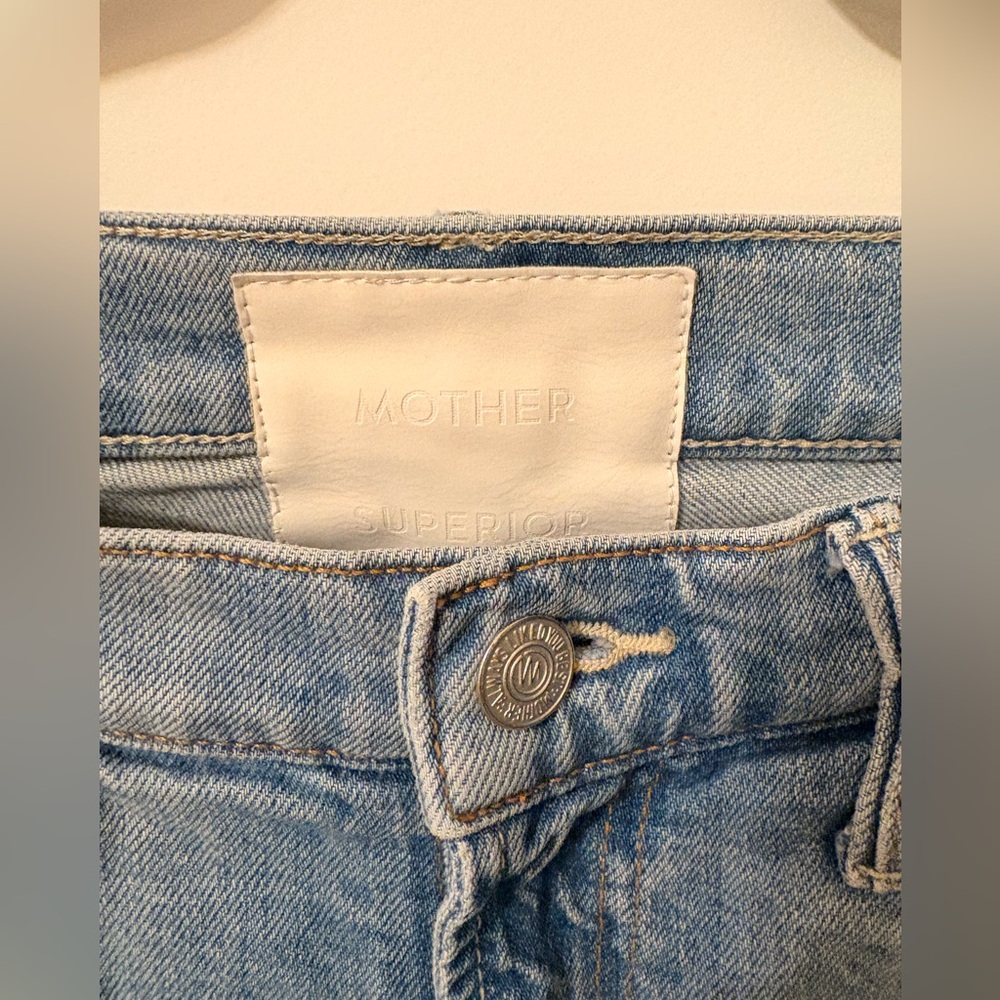 Mother Frayed Ankle high waisted jeans